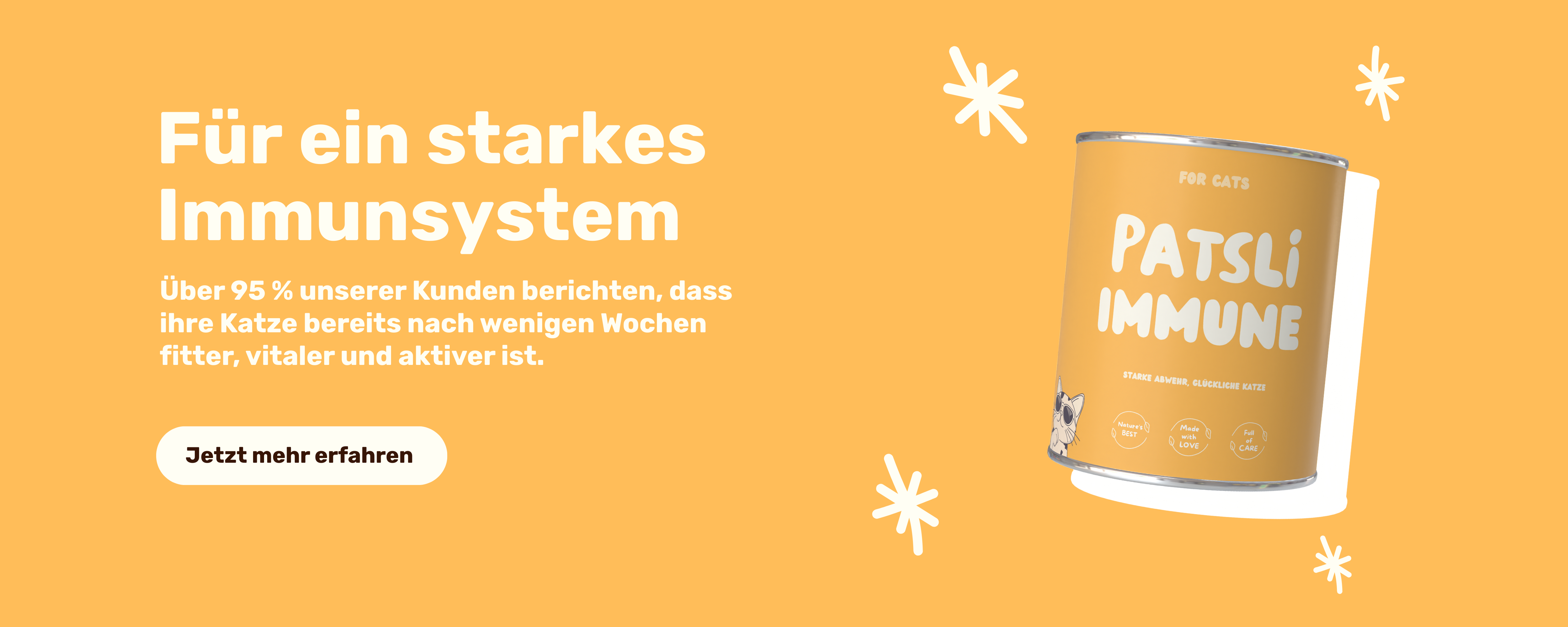 Nahrungsergänzungsmittel für Katzen, 
Deutschlands Nummer eins im Bereich Supplements für Katzen, Premium Supplement aus Deutschland, Tierärztlich geprüft & wissenschaftlich fundiert.