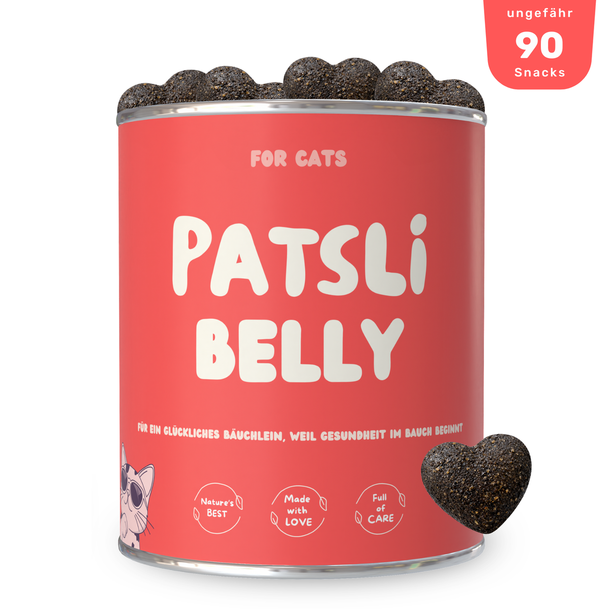 Patsli Belly Verdauungs-Snack für Katzen, bei Durchfall & empfindlichem Bauch