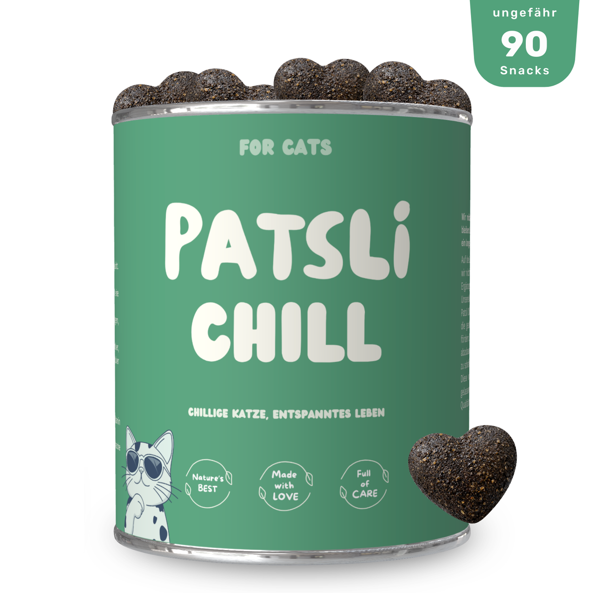 Patsli Chill Entspannungs-Snack für Katzen, bei Stress & Unruhe
