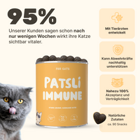 Patsli Immune Immun-Snack für Katzen, zur Stärkung der Abwehrkräfte