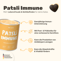 Patsli Immune Immun-Snack für Katzen, zur Stärkung der Abwehrkräfte